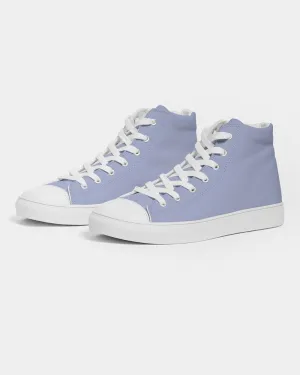 Pale Pastel Blue Women's High-top Canvas Sneakers | Women's | Bright Pale Pastel Blue | C30M22Y0K0